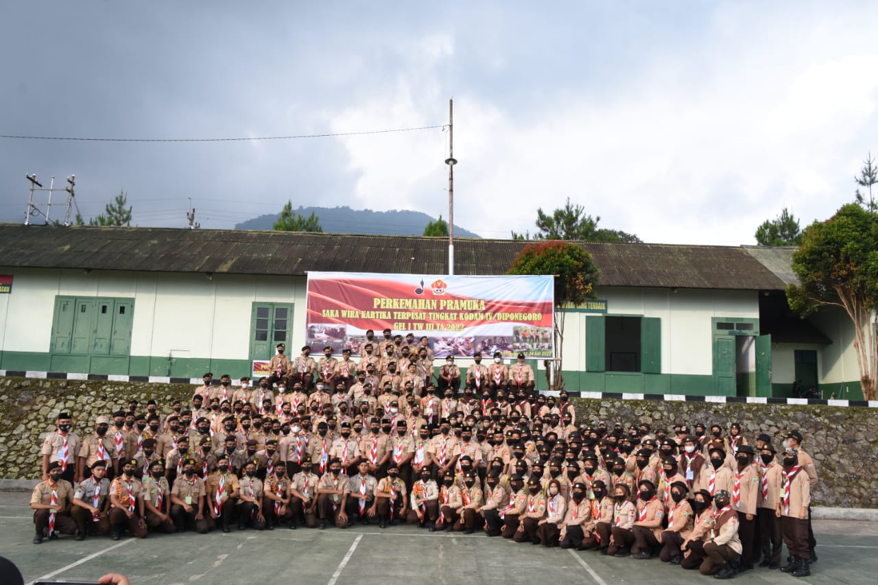 Kodam IV/Diponegoro Buka Perkemahan Saka Wira Kartika Gel I Triwulan lll Tahun Anggaran 2022